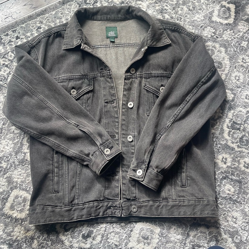 Dark Wash Denim Jacket Wild Fable